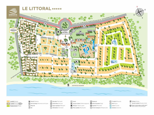 Lageplan von Le Littoral