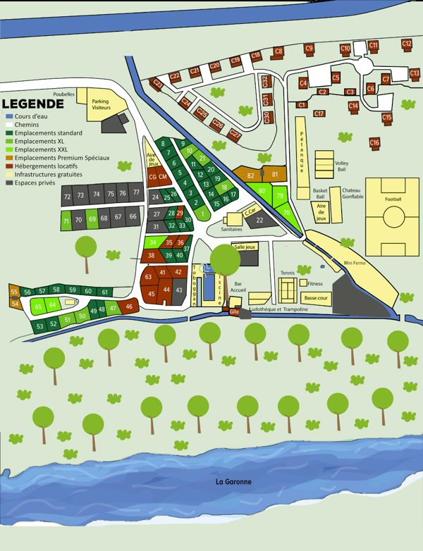 Lageplan von Le Moulin (Martres)