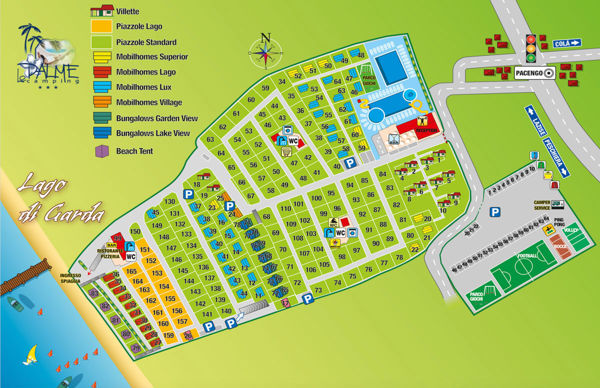 Lageplan von Le Palme