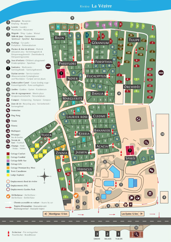 Lageplan von Le Paradis