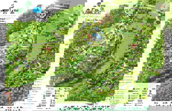Lageplan von Camping Le Pech Charmant
