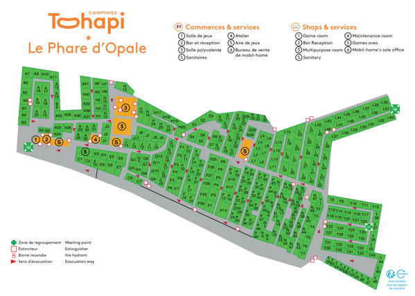 Lageplan von Le Phare d'Opal