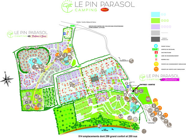 Lageplan von Le Pin Parasol
