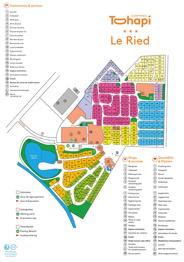 Lageplan von Le Ried