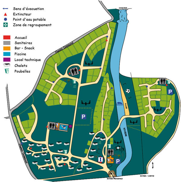 Lageplan von Les Arches
