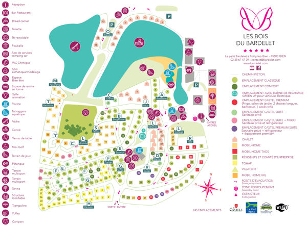 Lageplan von Les Bois du Bardelet