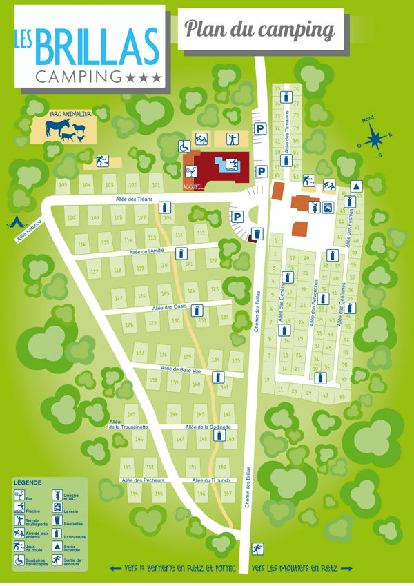 Lageplan von Les Brillas