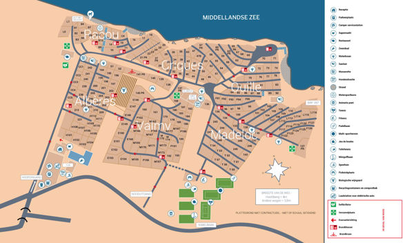 Lageplan von Les Criques De Porteils