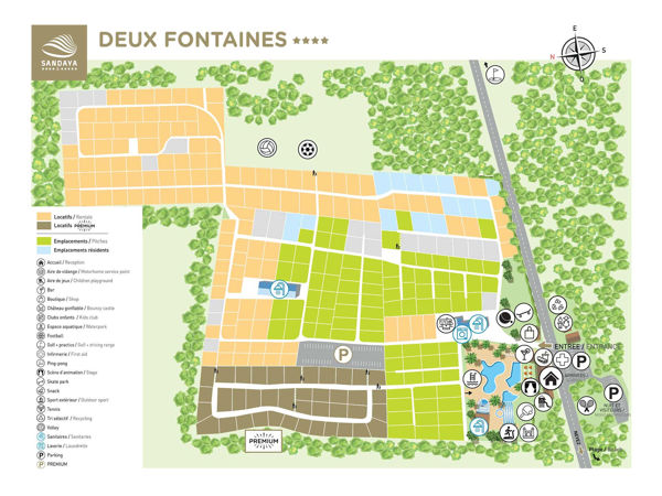 Lageplan von Les Deux Fontaines
