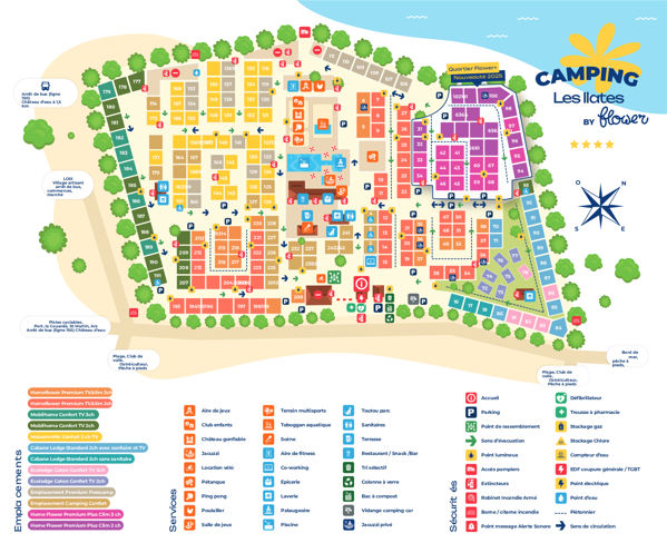 Lageplan von Les Ilates