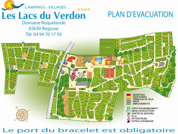 Lageplan von Les Lacs du Verdon