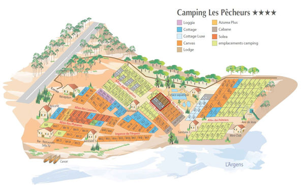 Lageplan von Les Pêcheurs