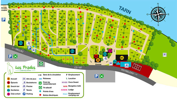 Lageplan von Les Prades