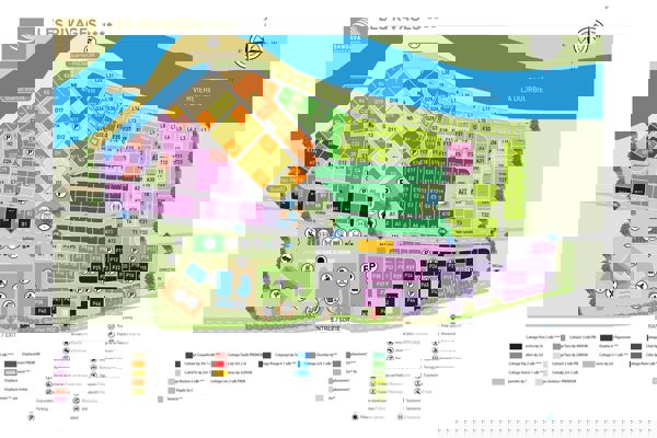 Lageplan von Les Rivages