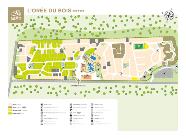 Lageplan von l'Orée du Bois