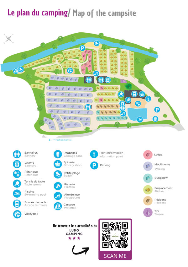 Lageplan von Ludo Camping