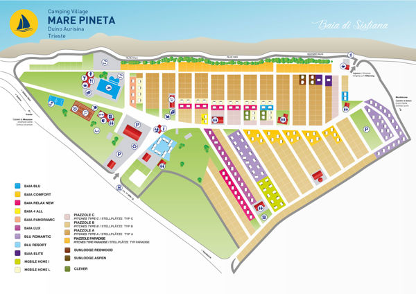 Lageplan von Mare Pineta
