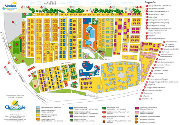 Lageplan von Marina Family Resort