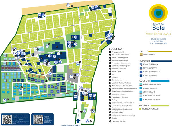 Lageplan von Marina Romea Easy Camping Village