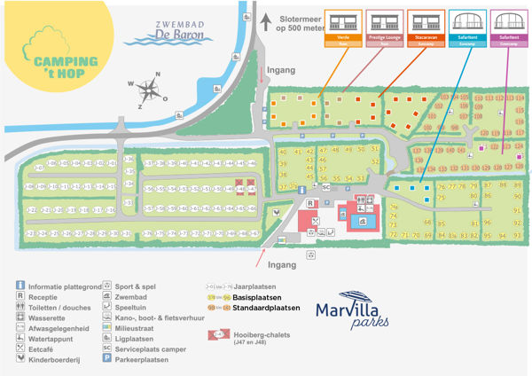 Lageplan von Marvilla Parks Friese Meren