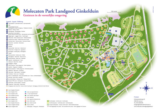 Lageplan von Molecaten Park Landgoed Ginkelduin