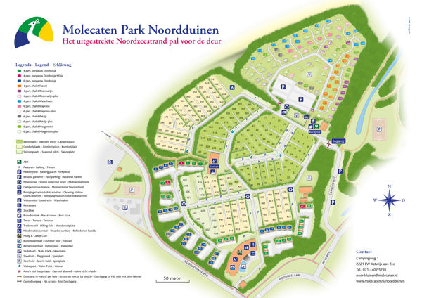 Lageplan von Molecaten Park Noordduinen