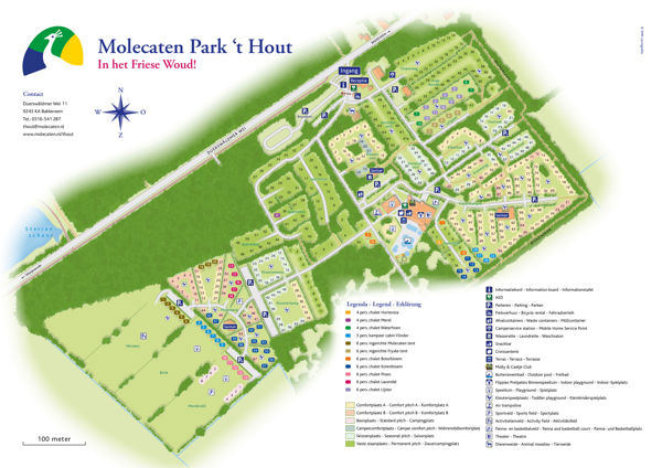Lageplan von Molecaten Park 't Hout