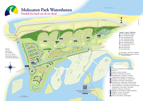 Lageplan von Molecaten Park Waterdunen