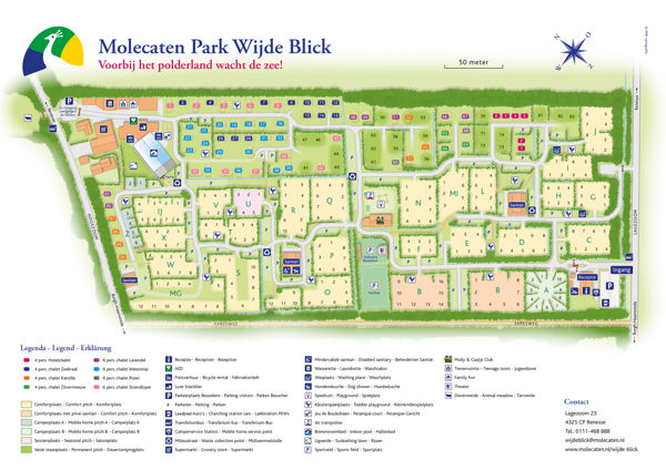 Lageplan von Molecaten Park Wijde Blick