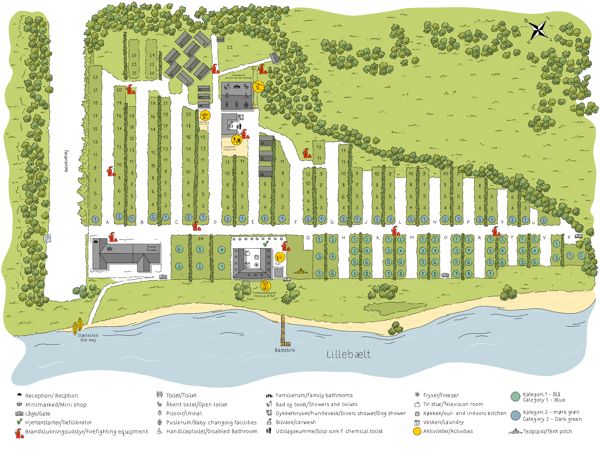Lageplan von Noordwind Camping Galsklint