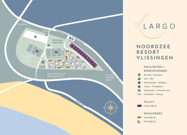 Lageplan von Noordzee Resort Vlissingen