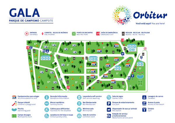 Lageplan von Orbitur Gala