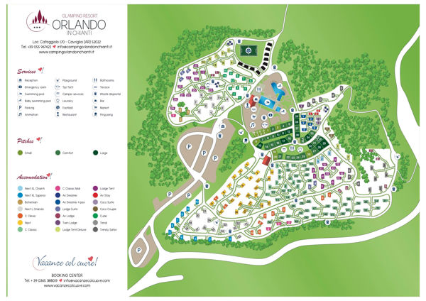 Lageplan von Chianti Glamping Resort