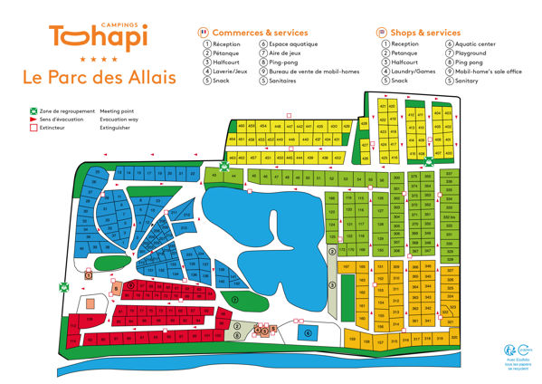 Lageplan von Parc des Allais