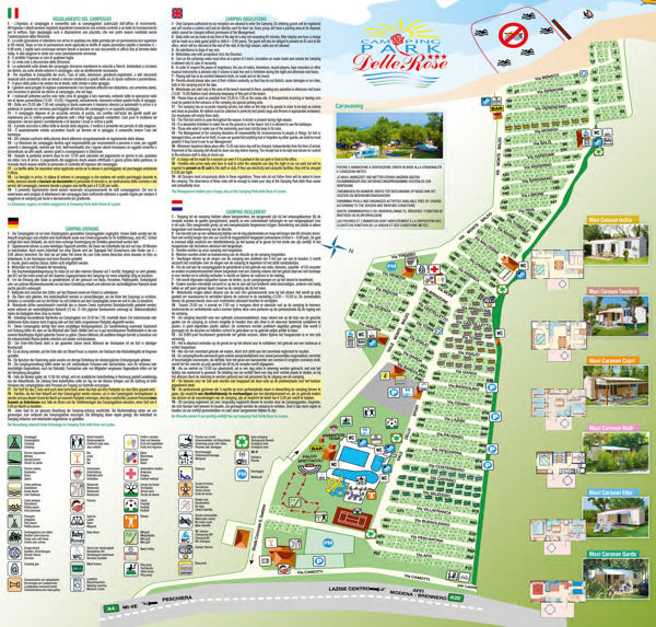 Lageplan von Park Delle Rose