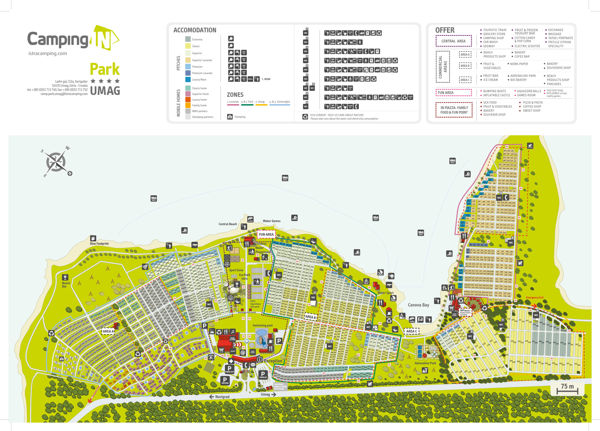 Lageplan von Park Umag