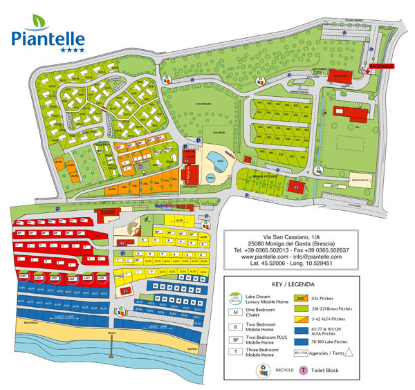 Lageplan von Piantelle