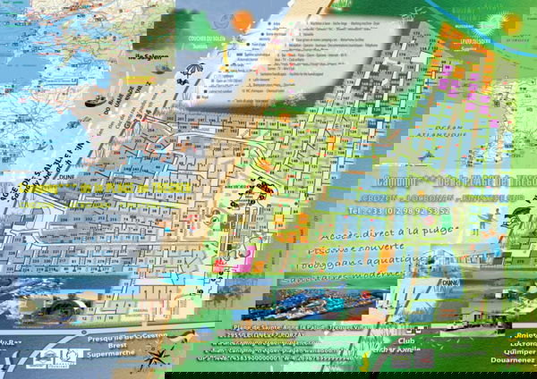 Lageplan von Plage de Treguer