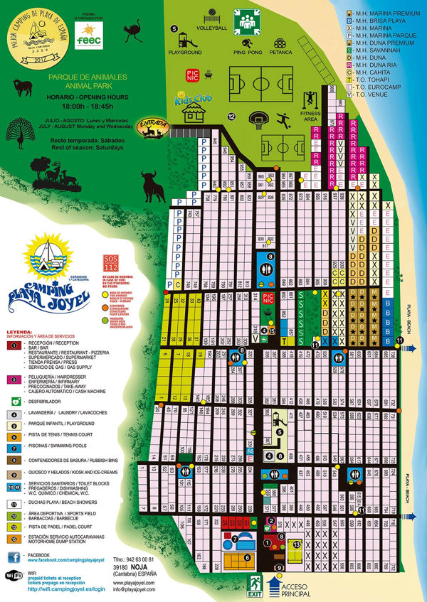 Lageplan von Playa Joyel