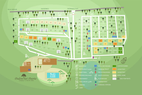 Lageplan von Podere Sei Poorte