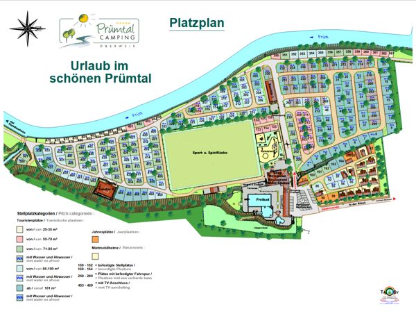 Lageplan von Prümtal Camping