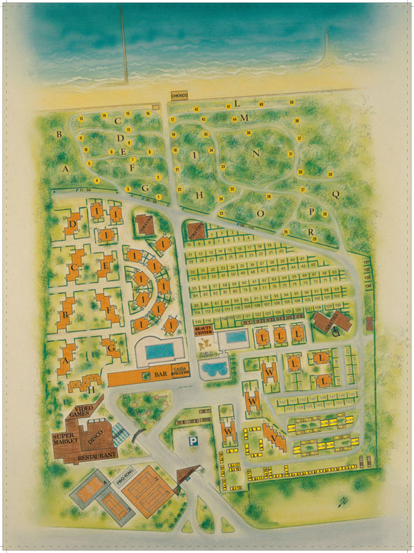 Lageplan von Punta Spin