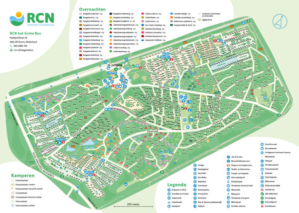 Lageplan von RCN het Grote Bos