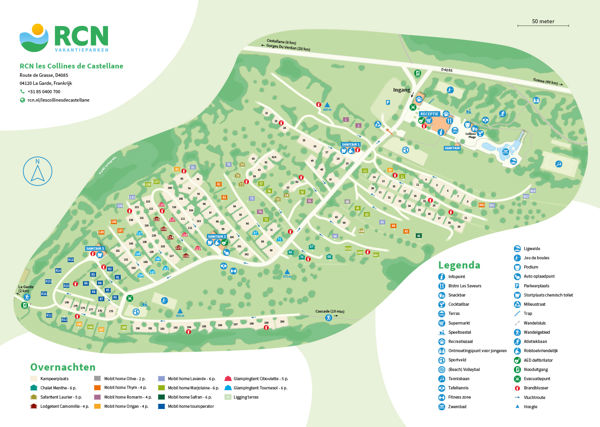 Lageplan von RCN les Collines de Castellane