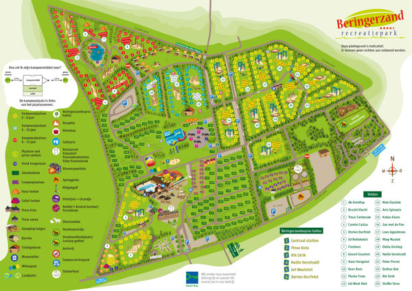 Lageplan von Recreatiepark Beringerzand