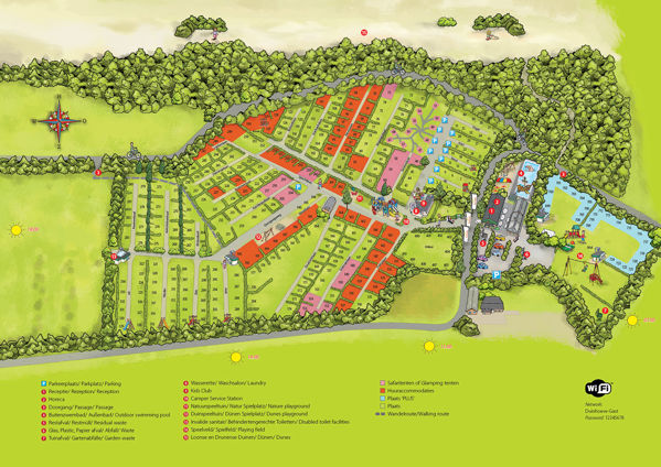 Lageplan von Recreatiepark Duinhoeve