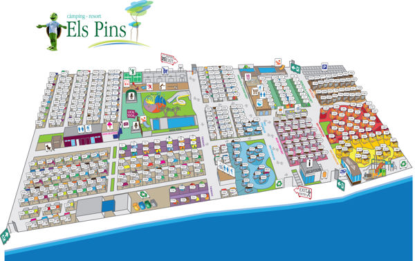 Lageplan von Resort Els Pins (Malgrat de Mar)