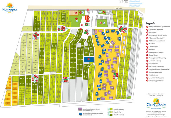 Lageplan von Romagna Family Village