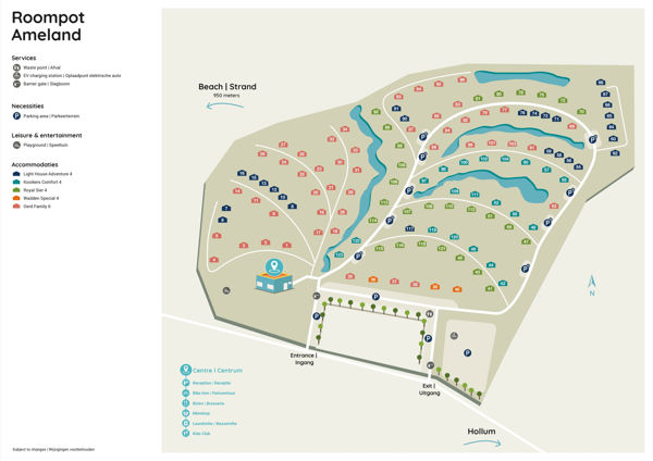 Lageplan von Roompot Ameland