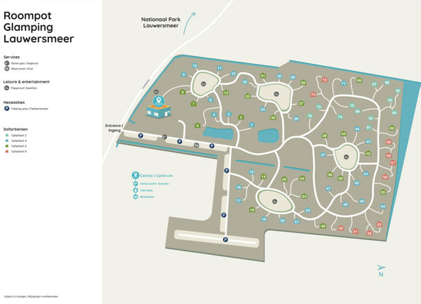 Lageplan von Roompot Glamping Lauwersmeer